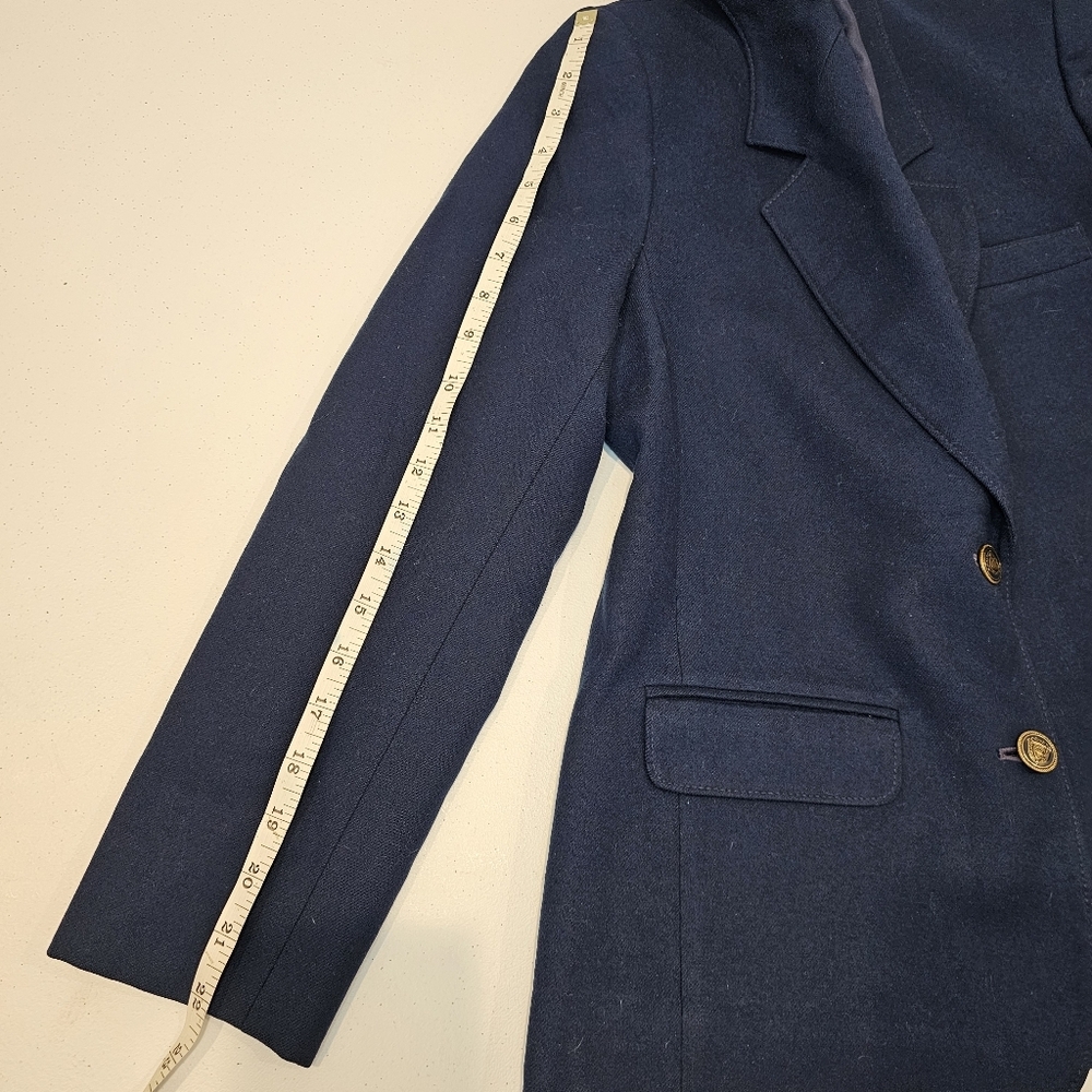 Beautiful Made In Usa Pendleton Navy Blazer - Pet… - image 4